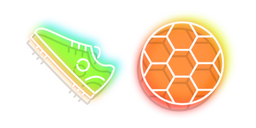 Neon Sneakers and Ball Cursor