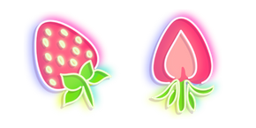Neon Strawberry Cursor