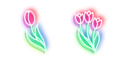 Neon Tulip Cursor