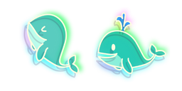 Neon Whale Cursor