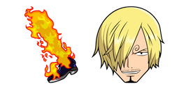 One Piece Sanji and Fire Leg Cursor