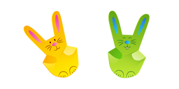 Origami Easter Bunny Cursor