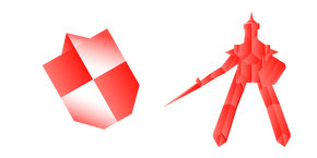 Origami Knight and Shield Cursor