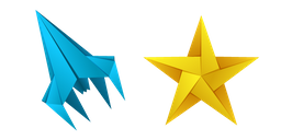 Origami Rocket and Star Cursor