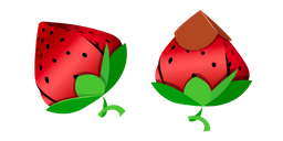 Origami Strawberry Cursor