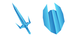 Origami Sword and Shield Cursor