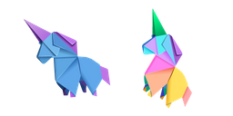 Origami Unicorn Cursor