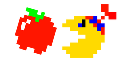 Pixel Jr. Pac-Man and Apple Cursor