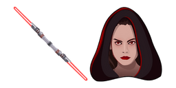 Star Wars Dark Rey and Red Lightsaber Cursor