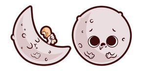 Cute Full Moon Cursor