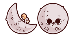 Cute Full Moon Cursor
