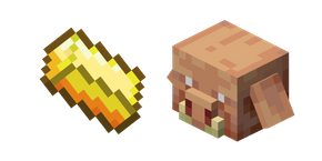 Minecraft Gold Ingot and Piglin cursor