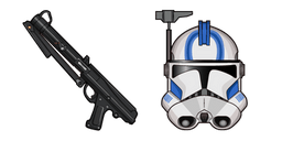 Star Wars CT-1409 Echo DC-15S Blaster Carbine Cursor