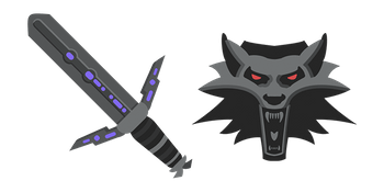 The Witcher Geralt Silver Sword Cursor