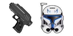 Star Wars CT-7567 Captain Rex DC-17 Hand Blaster Cursor