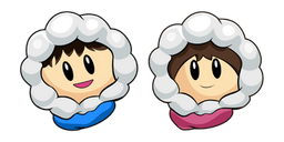 Ice Climber Popo And Nana Cursor