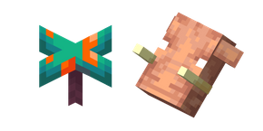 Курсор Minecraft Warped Fungus and Hoglin