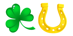 Saint Patrick's Day Clover and Horseshoe Cursor
