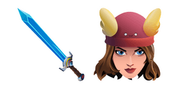 Fortnite Skye Skin Epic Swords of Wonder Pickaxe Cursor