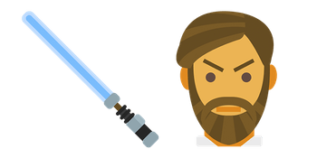 Star Wars Obi-Wan and Lightsaber Cursor