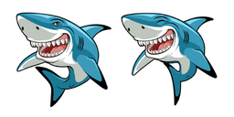 Funny Great White Shark Cursor