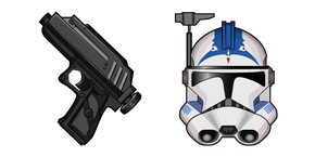 Star Wars CT-5555 Fives DC-17 Hand Blaster Cursor