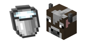 Minecraft Cow and Milk Bucket Curseur