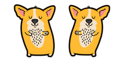 Cute Dancing Corgi Dog Cursor