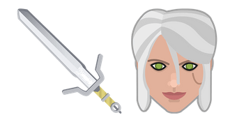The Witcher Ciri Sword Zireael Cursor