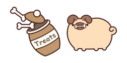 Pugsheen and Bone Treats Cursor