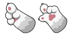 White Cat Paw Cursor