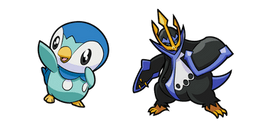 Pokemon Piplup and Empoleon Cursor