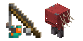 Minecraft Warped Fungus on a Stick and Strider Cursor