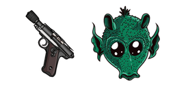 Star Wars Greedo DT-12 Blaster Pistol Cursor
