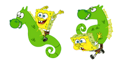 SpongeBob and Mystery the Seahorse Cursor