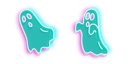 Turquoise Ghost Neon Cursor