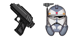 Star Wars CC-3636 Wolffe DC-17 Hand Blaster Cursor