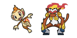 Pokemon Chimchar and Infernape Cursor
