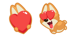Cute Puppy in Love Cursor