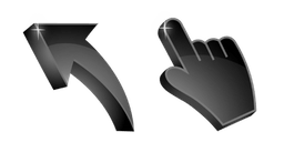 Jet Black 3D Cursor