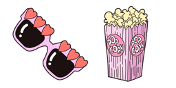VSCO Girl Sunglasses and Popcorn Cursor