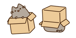 Pusheen in the Box Cursor