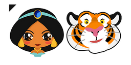 Aladdin Jasmine Princess and Rajah Cursor