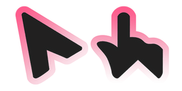 Black & Ghosty Pink Cursor