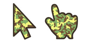 Green Brown Camo Cursor