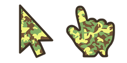 Green Brown Camo Cursor
