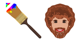 Bob Ross Paint Brush Cursor