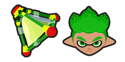 Splatoon 2 Green Inkling Splat Bomb Cursor
