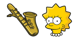 The Simpsons Lisa and Saxophone Cursor