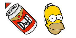 The Simpsons Homer Duff Cursor